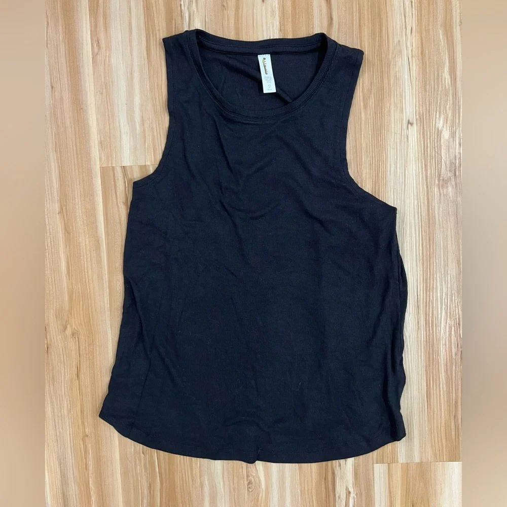 Athleta Well Rested Rib Sleep Tank Black NWOT - Picture 6 of 8